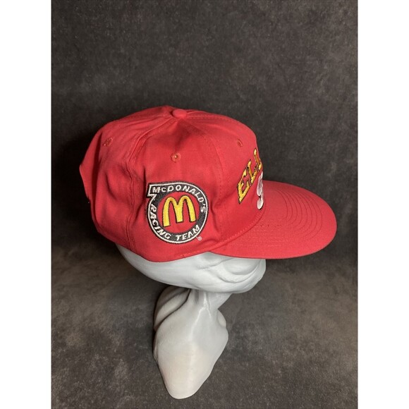 Vintage 90s McDonald's Racing Team Bill Elliot 94 Promo Snapback Hat Red 1995 - Picture 2 of 8